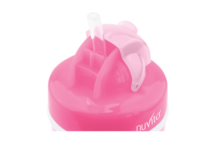 Чашка-непроливайка Nuvita з трубочкою, 200 мл, рожевий (NV1436Pink) - фото 3