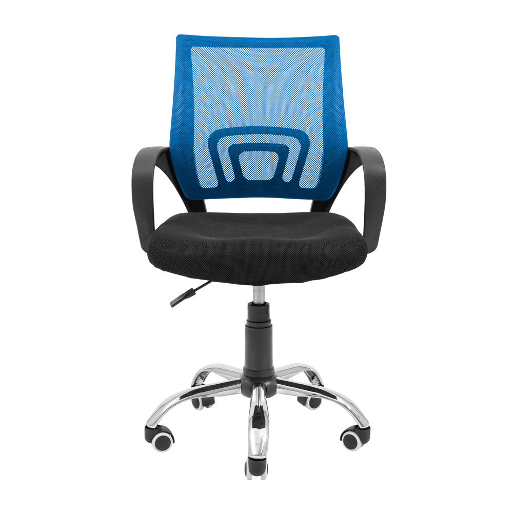 Кресло офисное Richman Спайдер Ю Хром Пиастра сетка черный + синий (RCM-1100) - фото 2