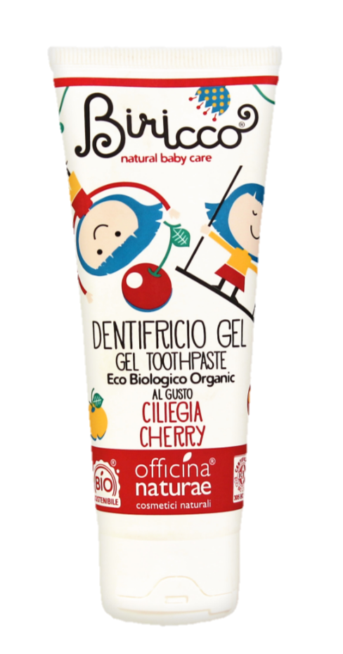 Дитяча органічна зубна паста Officina naturae, з вишневим смаком, 75 мл - фото 1