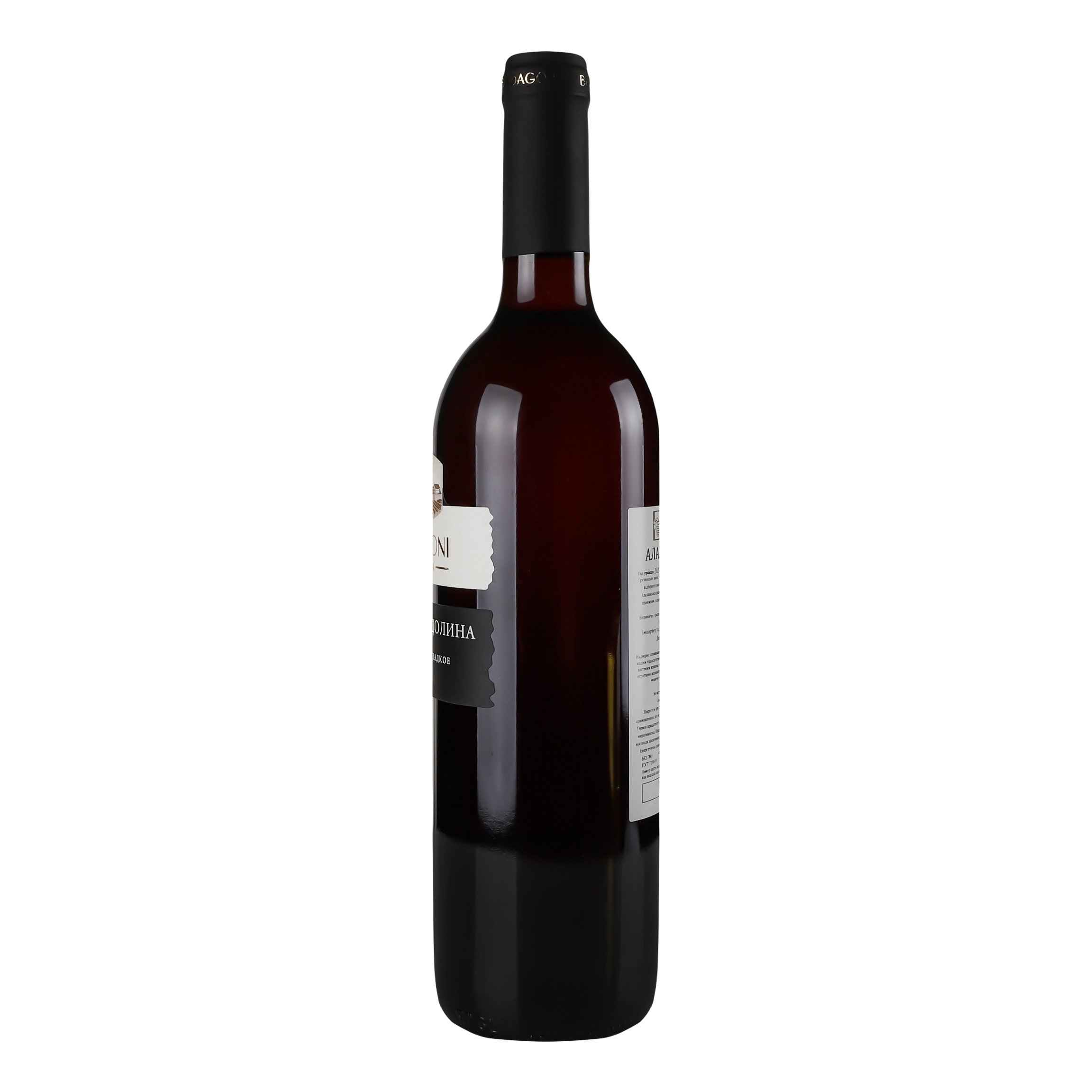 Вино Badagoni Алазанская Долина, красное, полусладкое, 0.75 л - фото 2