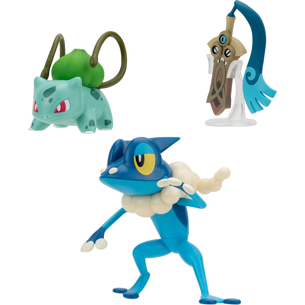 Набір ігрових фігурок Pokemon W19 Хонедж, Бульбазавр, Фрогадир - фото 2
