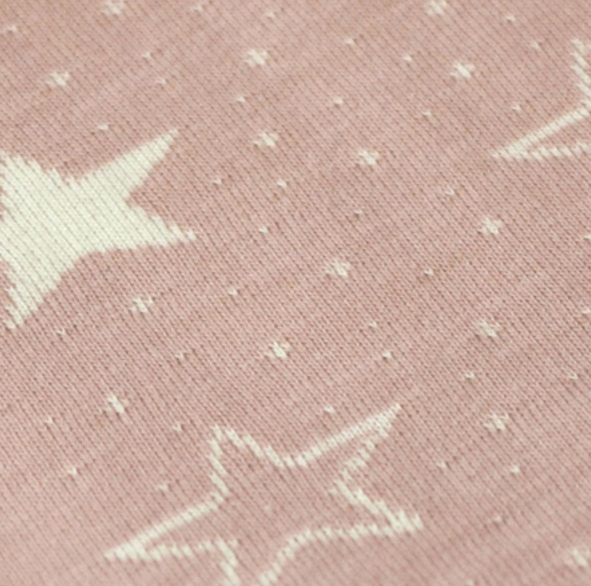 Дитячий плед Прованс Stars, 100х80 см, пудра з білим (12074) - фото 3