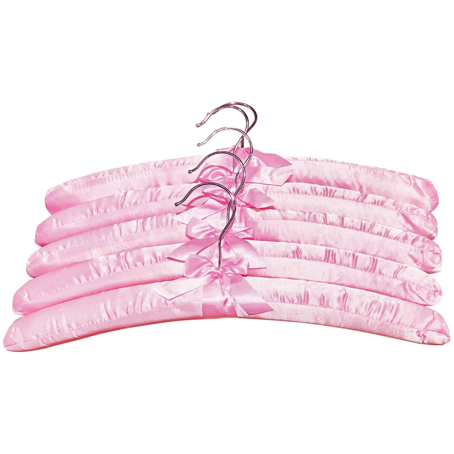 Набор из пяти мягких вешалок Helfer, 38 см, розовый ( 50-31-079) - фото 1
