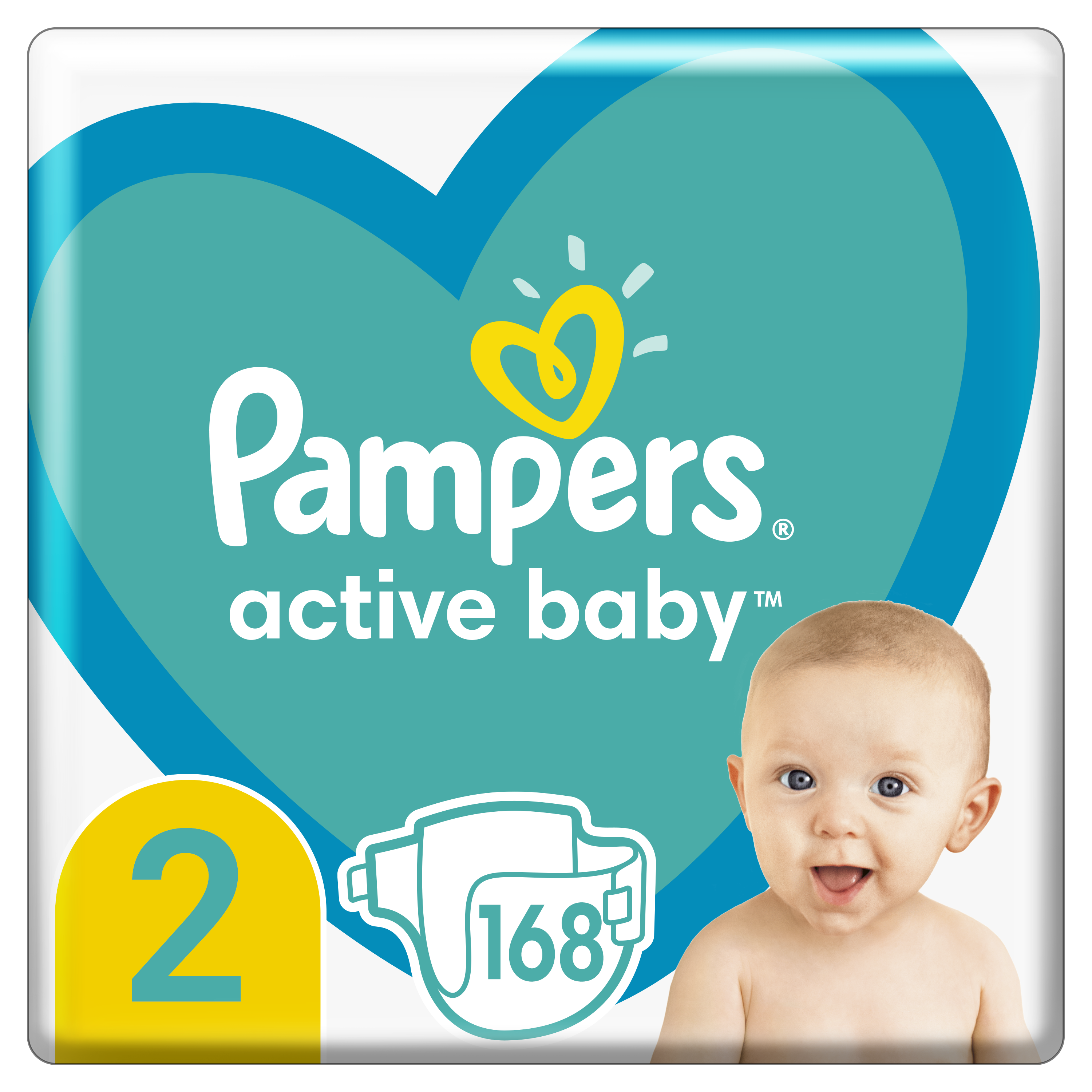 Подгузники Pampers Active Baby 2 (4-8 кг), 168 шт. - фото 1