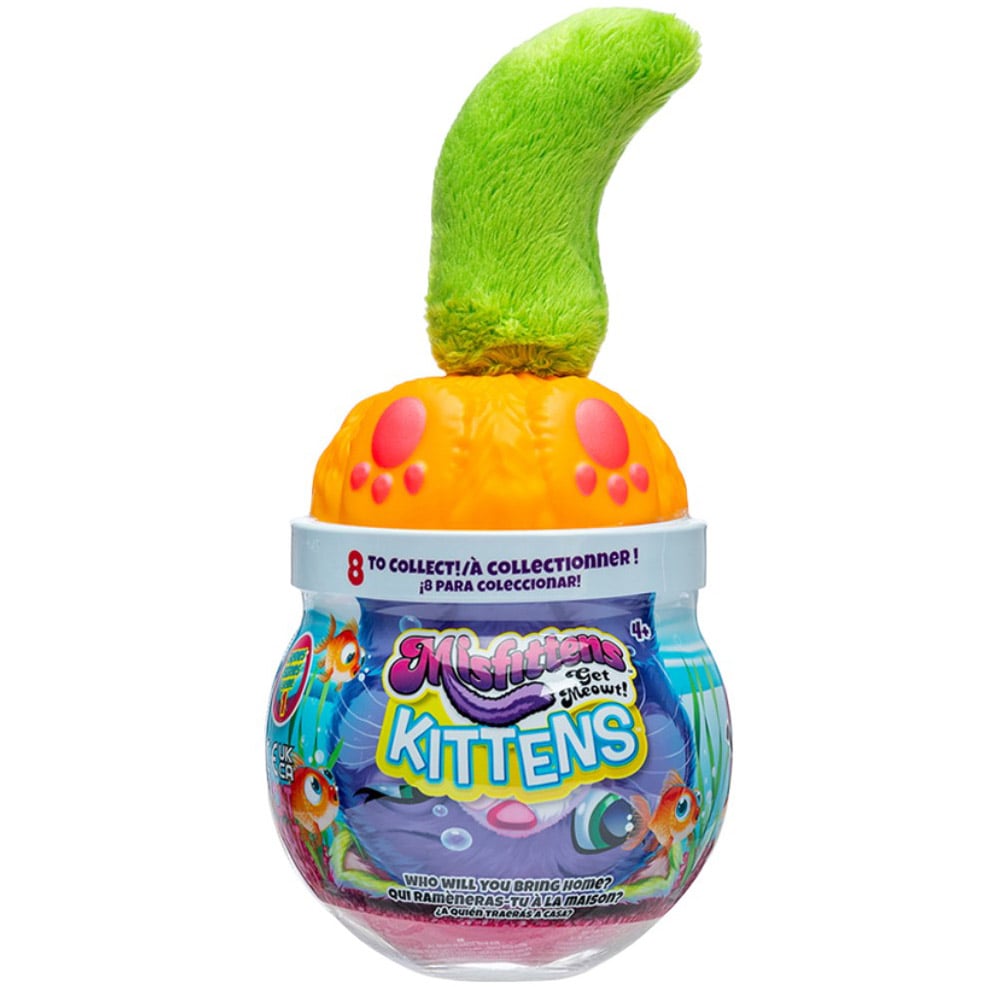 Мягкая игрушка-сюрприз Misfittens Котик в аквариуме в ассортименте (03945(W1)) - фото 1