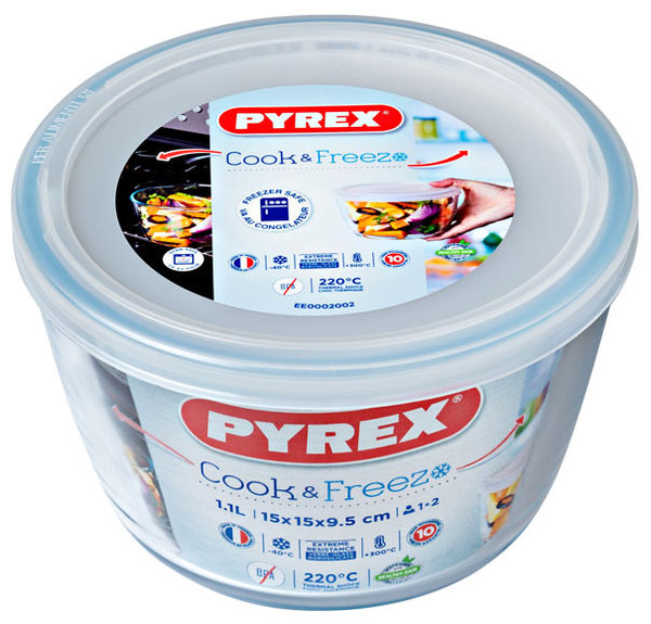 Форма для запекания с крышкой Pyrex Cook&Freez, 15х9 см, 1,1 л (6472089) - фото 1