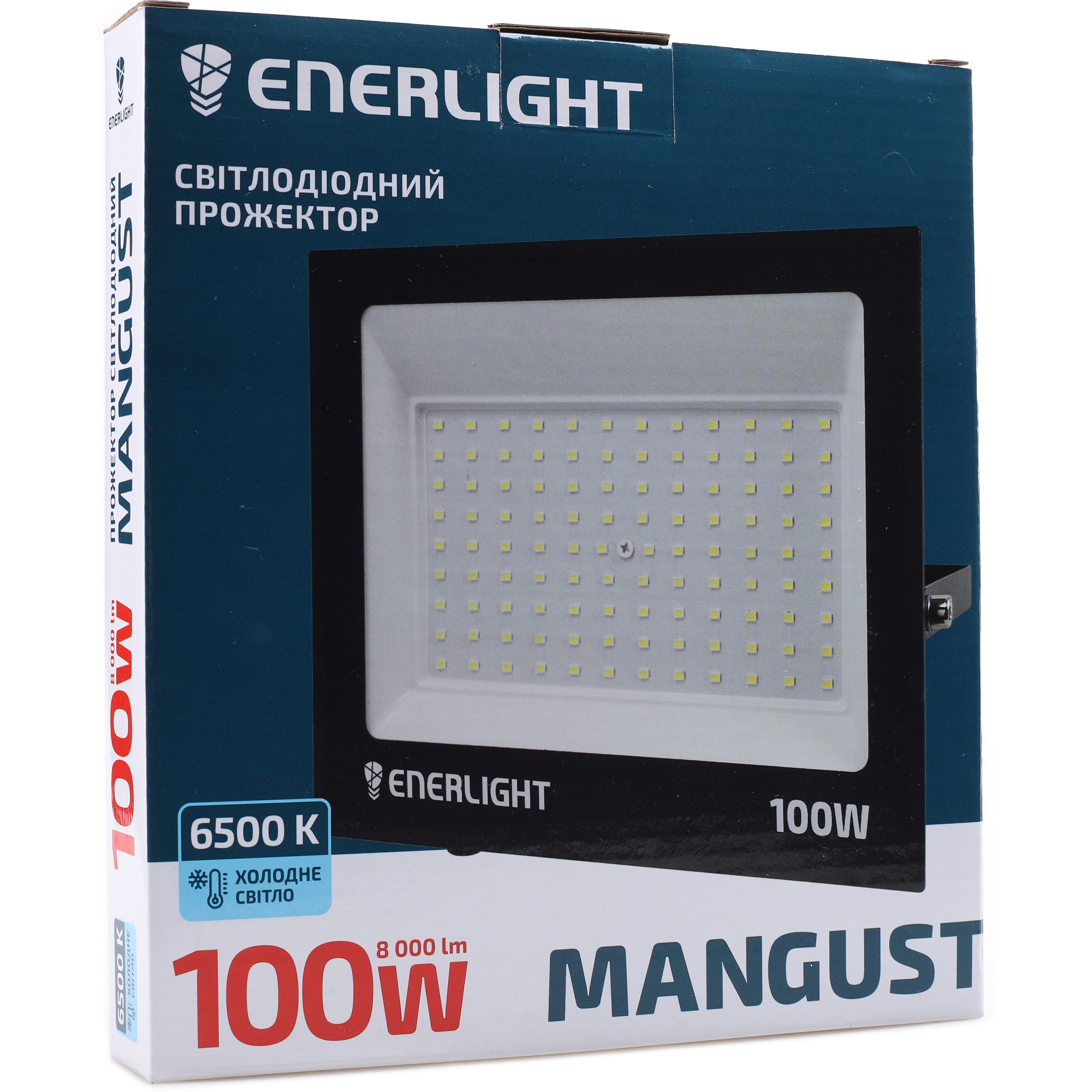 Прожектор светодиодный Enerlight Mangust 100Вт 6500K (MANGUST100SMD80С) - фото 5