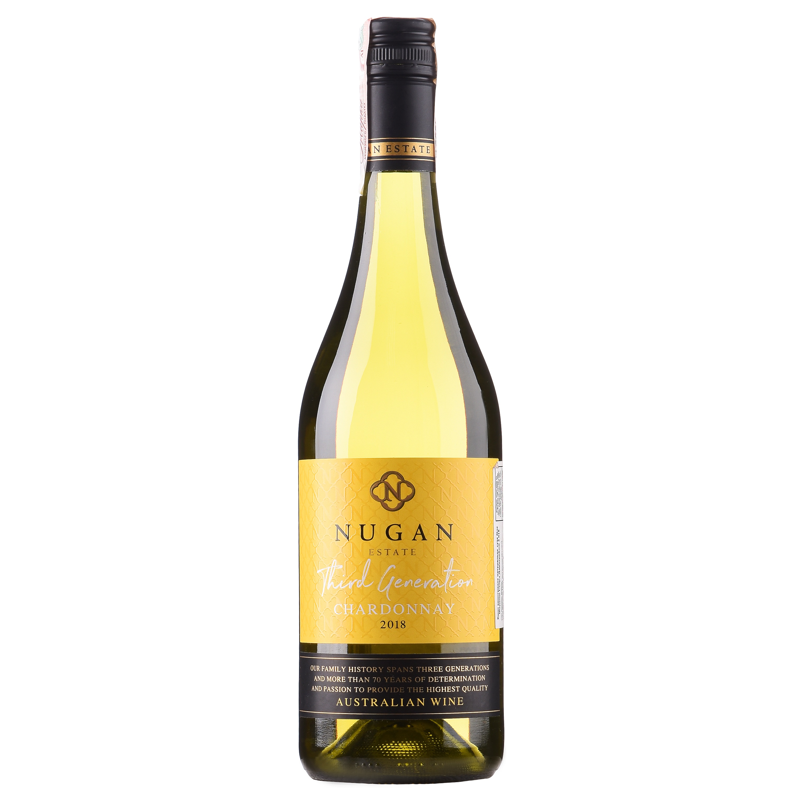 Вино Nugan Estate Chardonnay Third Generation, біле, сухе, 0,75 л - фото 1