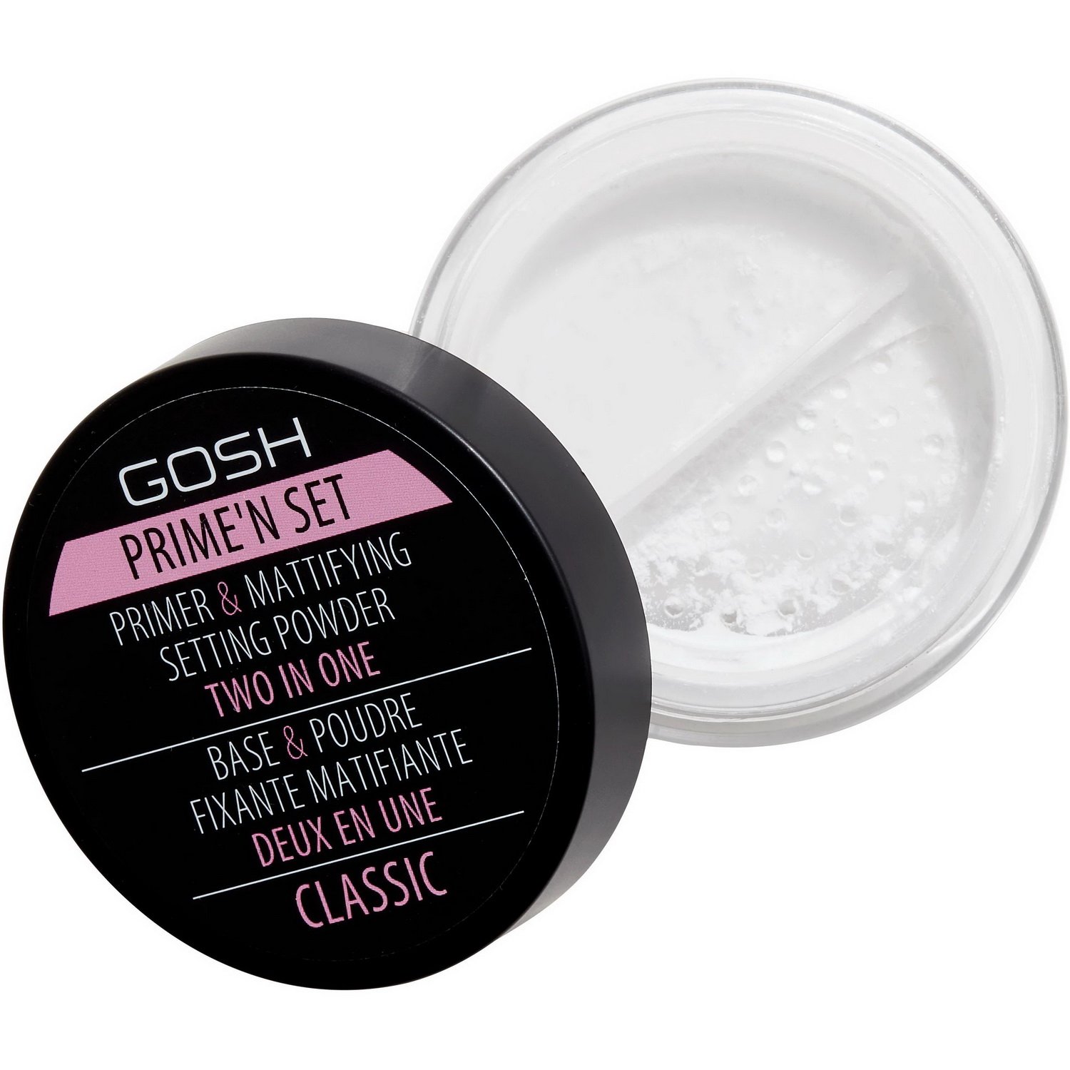 Основа під макіяж пудрова Gosh Prime'n Set Primer & Mattifying Setting Powder 2 in 1 розсипчаста, 001 Classic, 7 г - фото 2