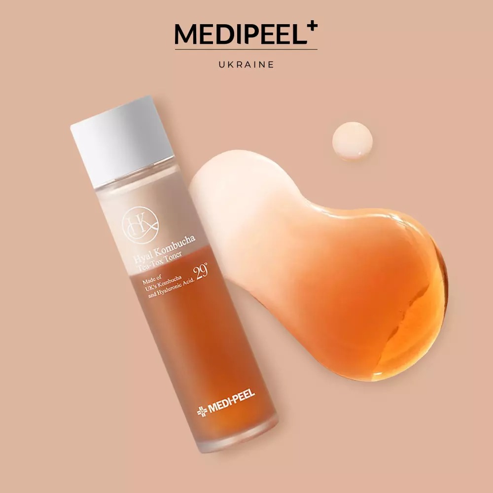 Тонер для обличчя Medi-Peel Hyal Kombucha Tea-Tox Toner з комбучею та гіалуроновою кислотою 150 мл - фото 3