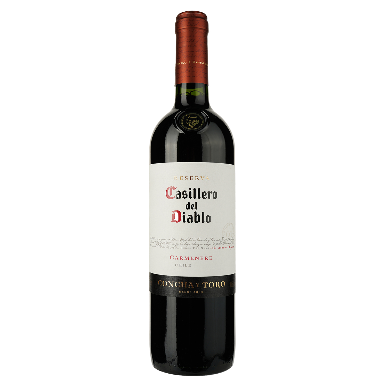 Вино Casillero del Diablo Carmenere Reserva, червоне, сухе, 13,5%, 0,75 л - фото 1