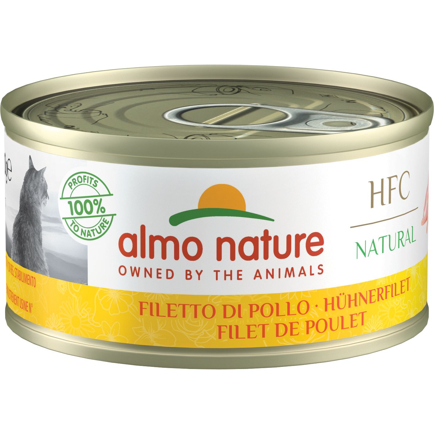 Набор влажного корма для кошек Almo Nature HFC Cat Natural 4+1 куриное филе 350 г (70 г х 5 шт.) - фото 2