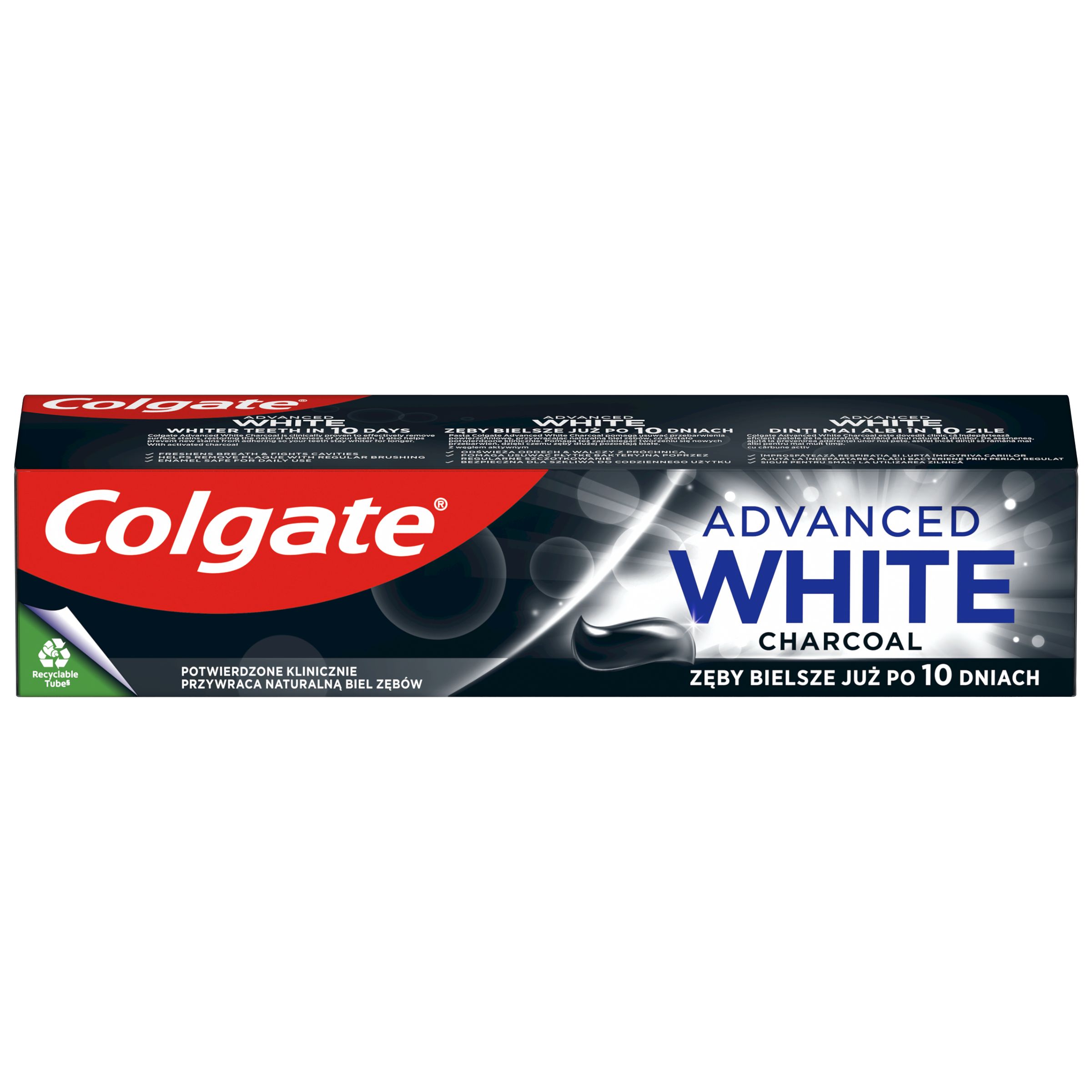 Зубная паста Colgate Advanced White Charcoal 75мл - фото 2