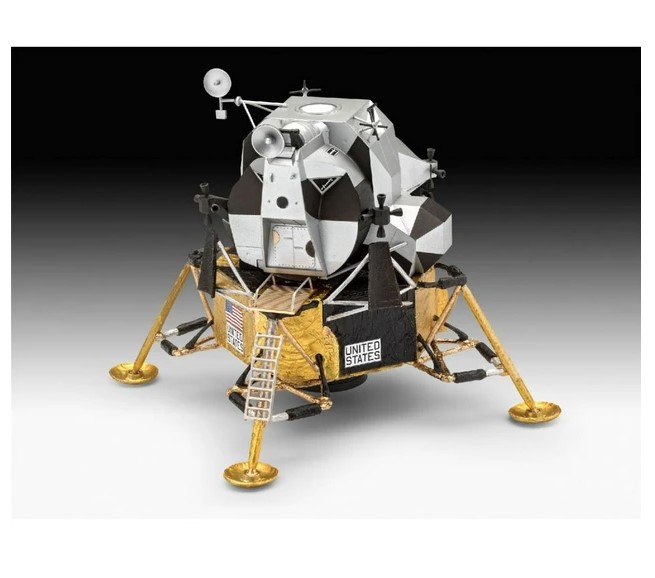 Сборная модель Revell Лунный модуль Орел, Миссия Аполлон 11, уровень 4, масштаб 1:48, 75 деталей (RVL-03701) - фото 5