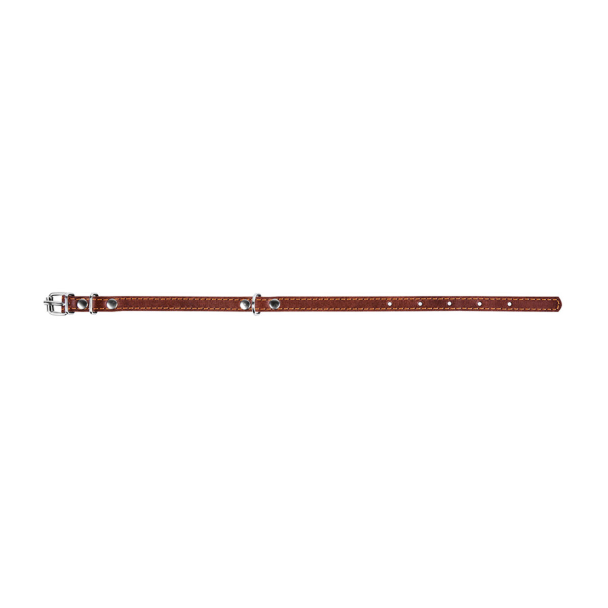 Ошейник Collar одинарный, 27-35х1,4 см, коричневый - фото 3
