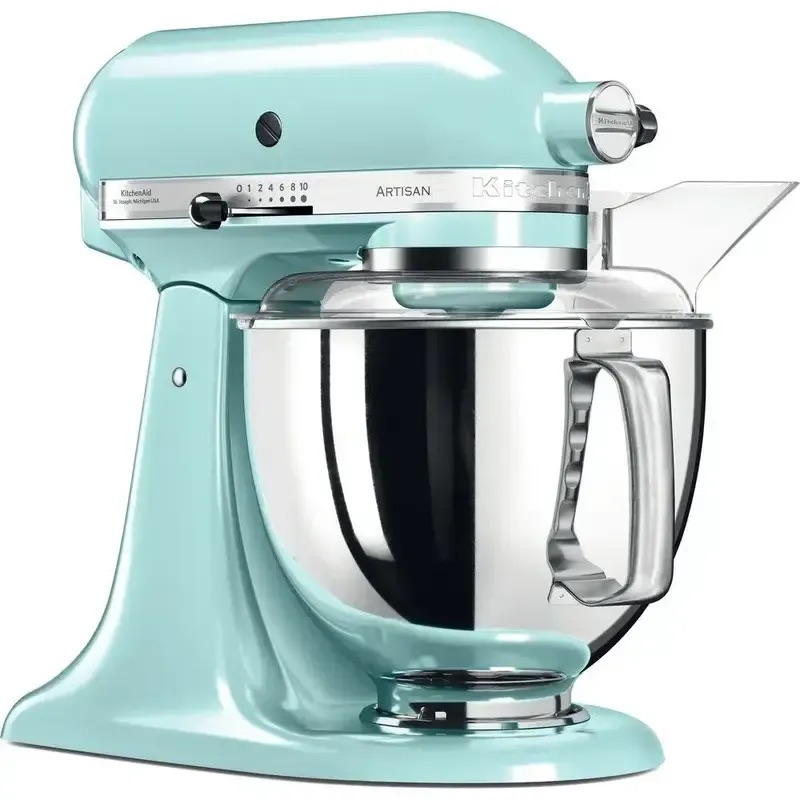 Планетарный миксер KitchenAid Artisan 4.8 л ледяной голубой (5KSM175PSEIC) - фото 2