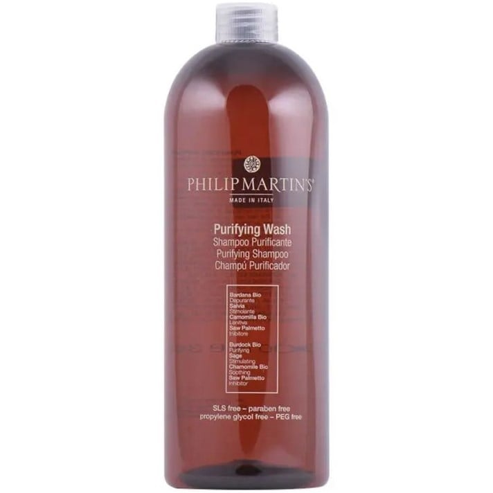 Очищаючий шампунь для волосся, схильного до випадання Philip Martin's Purifying Wash Champu, 1 л - фото 1