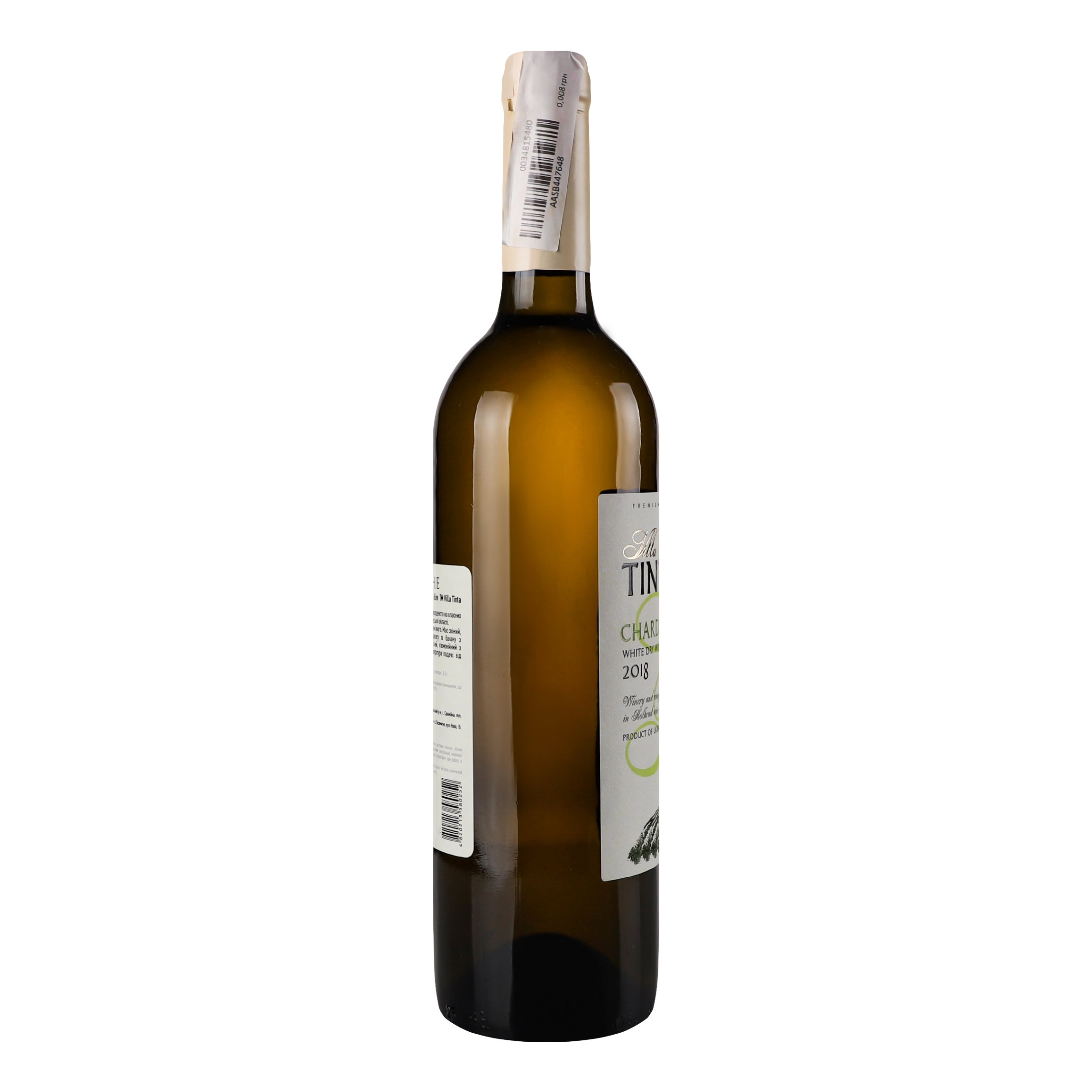 Вино Villa Tinta Chardonnаy, біле сухе, 11-12% 0,75 л (8000018914812) - фото 2