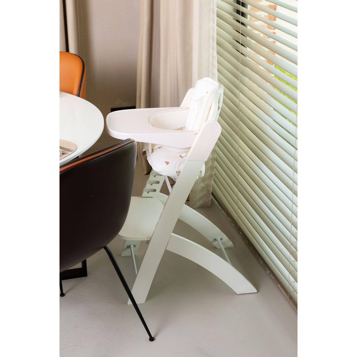 Подушка к стулу для кормления Childhome Evosit High Chair, белая (CCEVOSITJOH) - фото 8