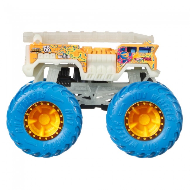 Базова машинка-позашляховик Hot Wheels Monster Trucks Power Сяючі в темряві 1:64 в асортименті (HCB50) - фото 5