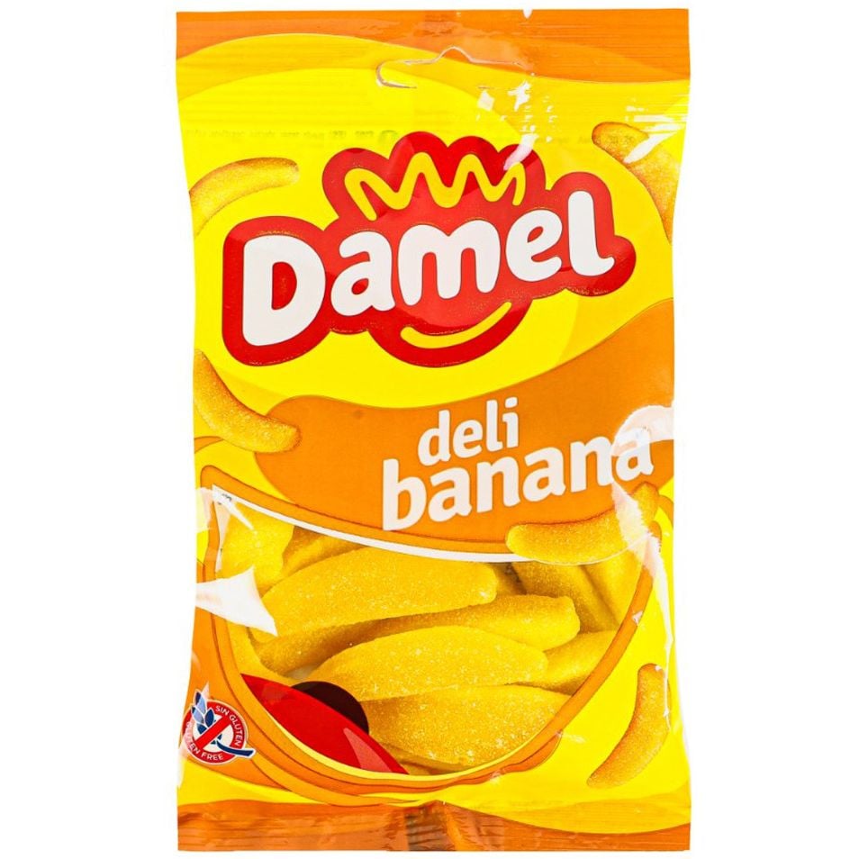 Цукерки Damel Deli Bananas жувальні 80 г - фото 1