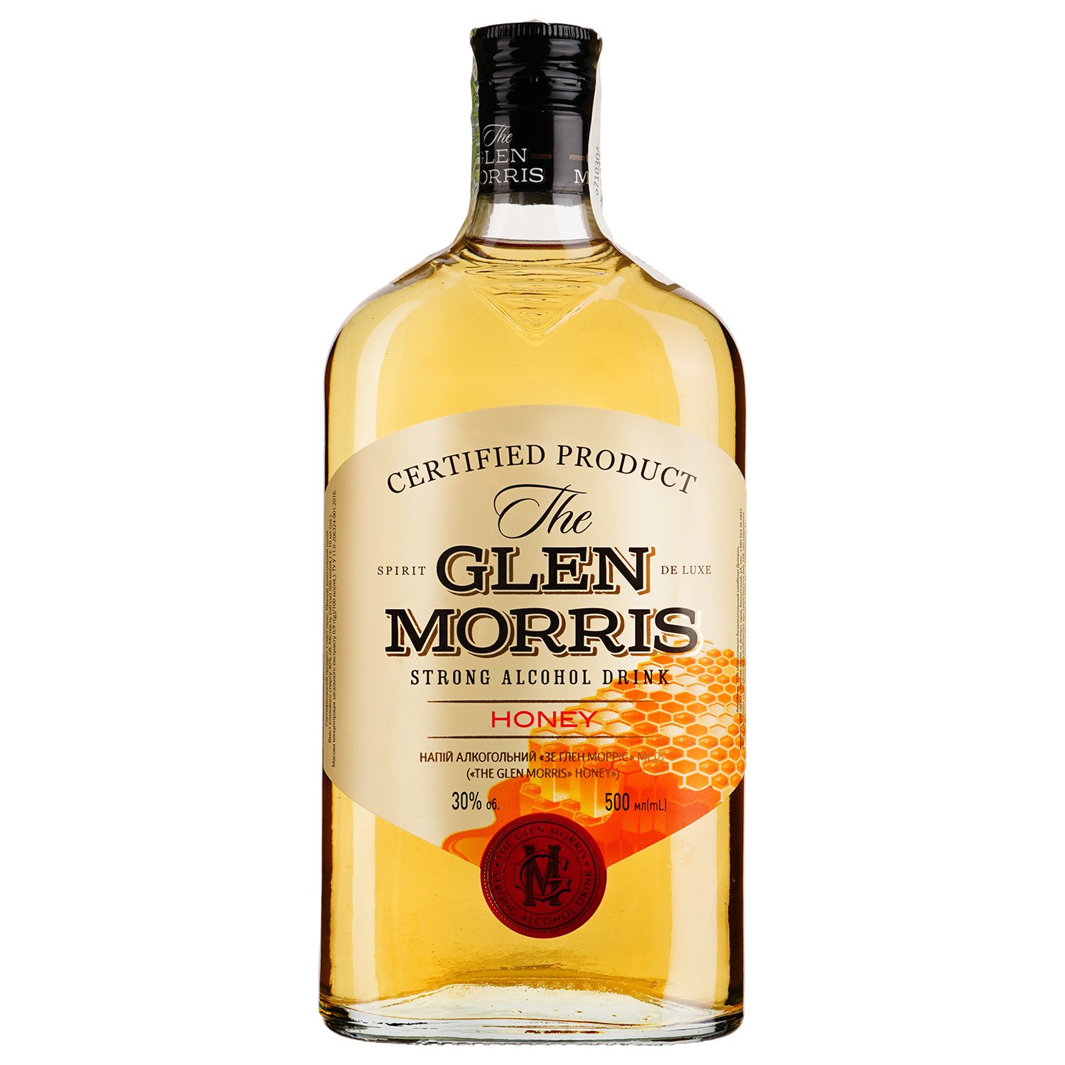 Напиток алкогольный The Glen Morris Honey, 30%, 0,5 л - фото 1