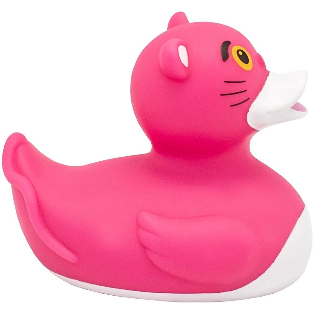 Игрушка для купания FunnyDucks Утка-пантера, розовая (1314) - фото 5
