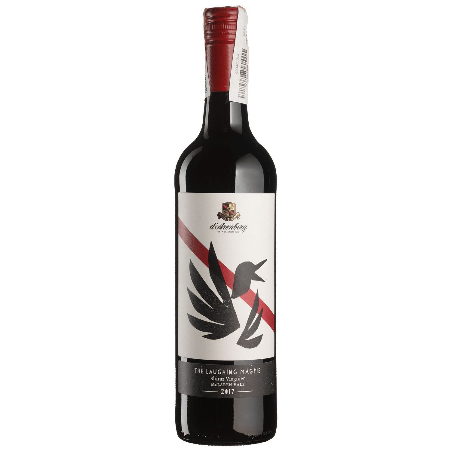 Вино d'Arenberg Laughing Magpie Shiraz Viognier 2017, красное, сухое, 0,75 л - фото 1