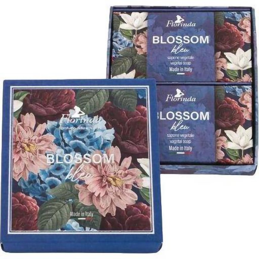 Набор мыла Florinda Синие цветы, 200 г, 3 ароматических пакетика - фото 1