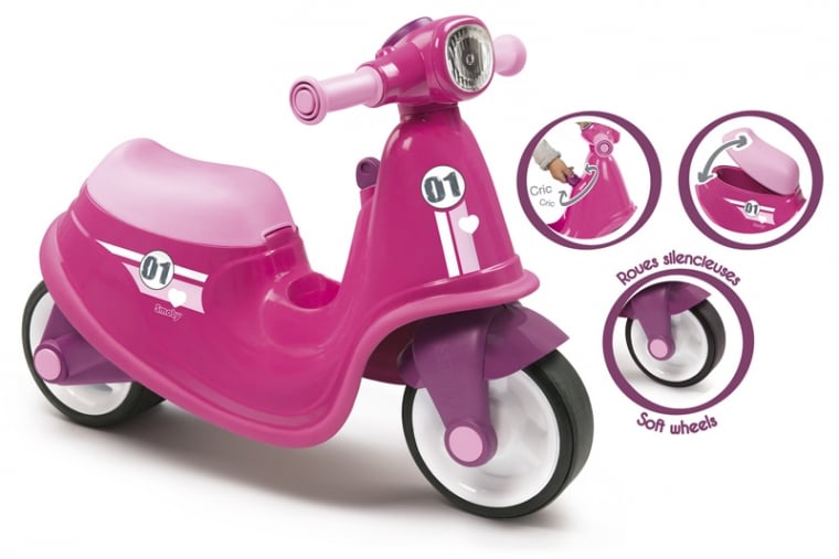 Скутер Smoby Toys, рожевий (721002) - фото 1