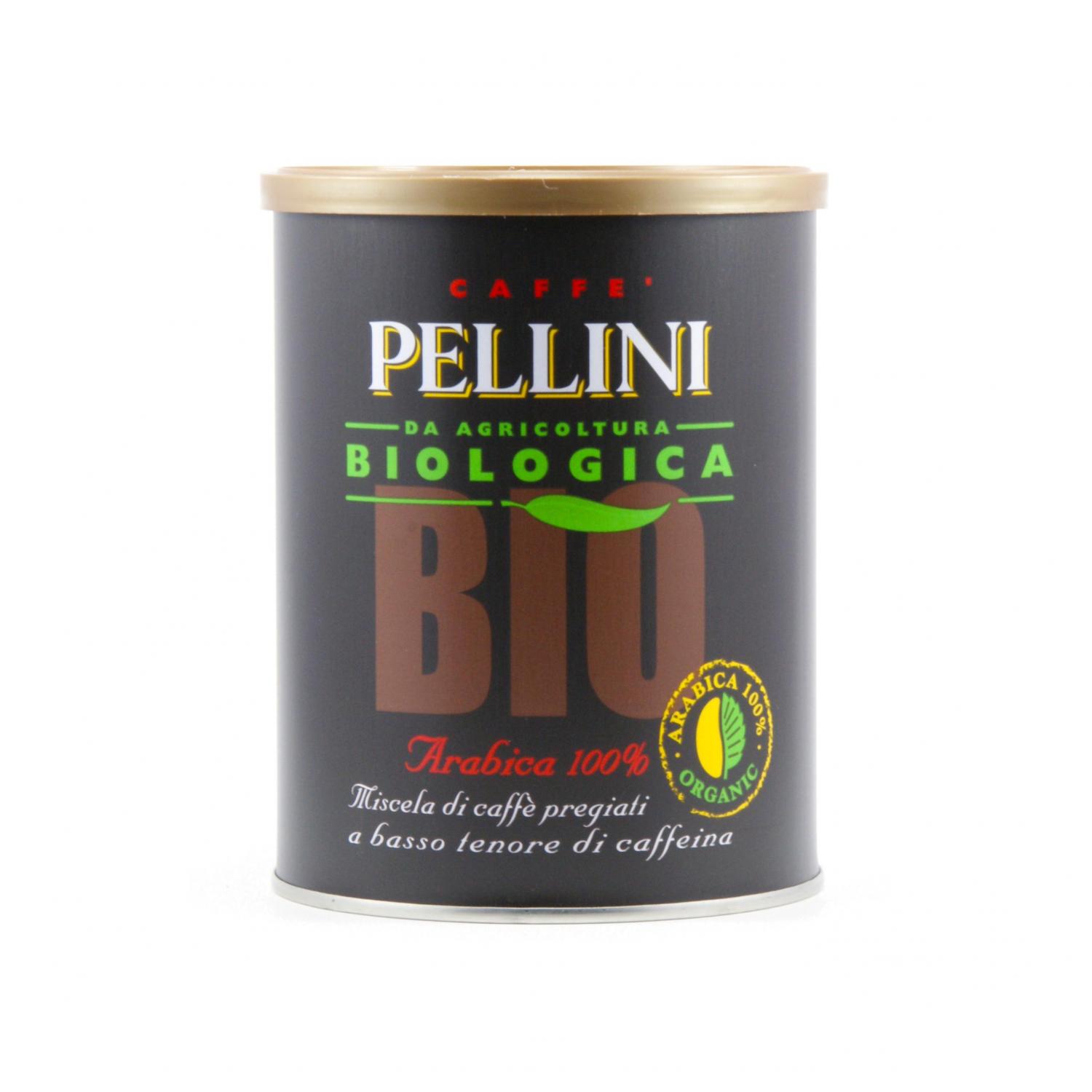 Кава мелена Pellini BIO Arabica100% Tin натуральна, з/б, 250 г - фото 1