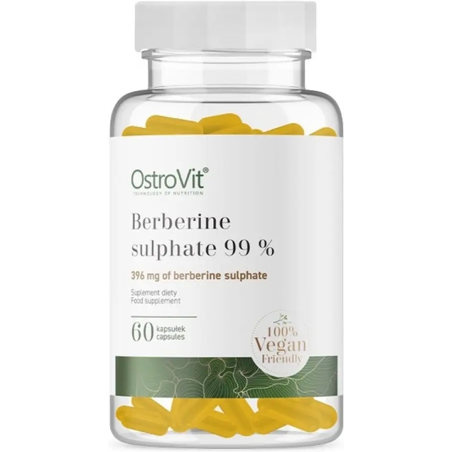 Натуральная добавка OstroVit Berberine Sulphate 99% 60 капсул - фото 1