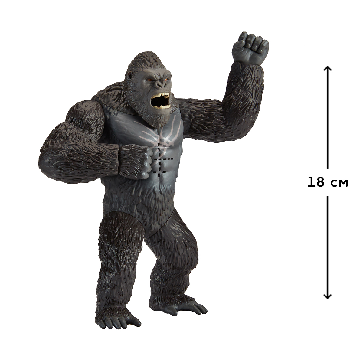 Игровая фигурка Godzilla vs Kong Конг готов к бою со звуком 18 см (35507) - фото 3