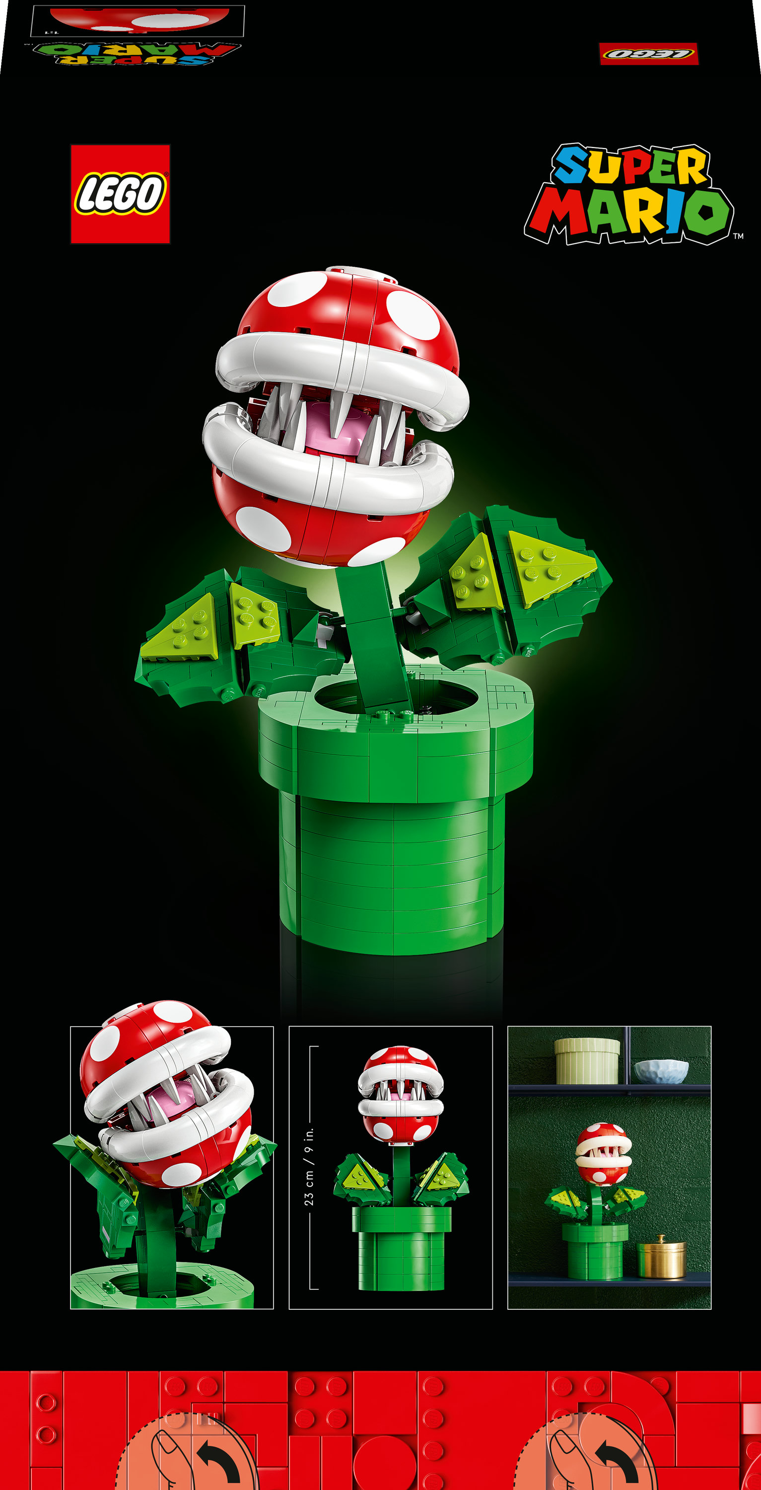 Конструктор LEGO Super Mario Рослина-пірання 540 деталей (71426) - фото 9