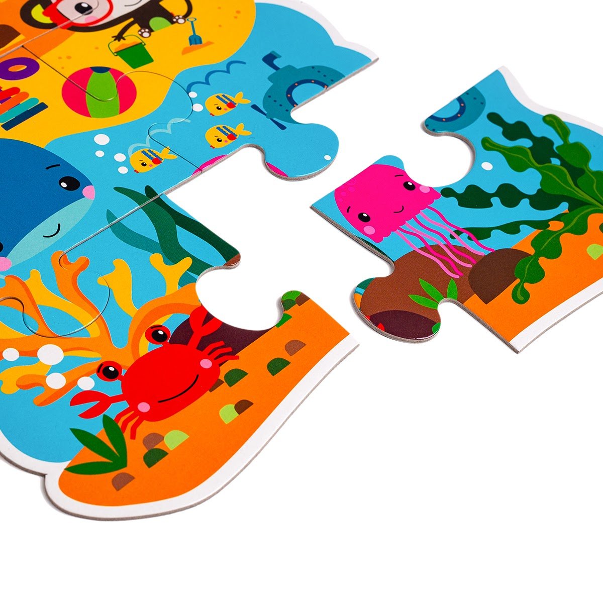 Пазлы Vladi Toys Fisher- Price Maxi Puzzle Мои веселые друзья, 14 элементов (VT1711-10) - фото 3