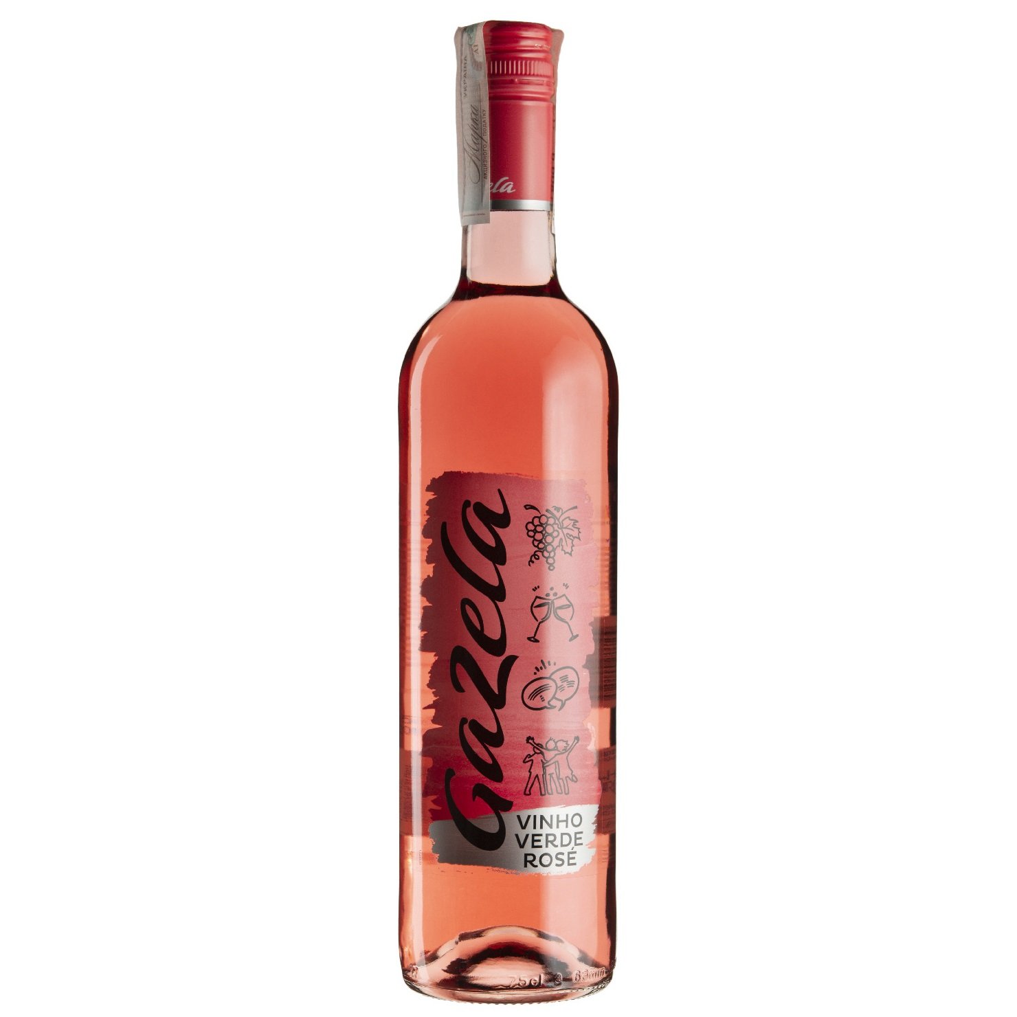 Вино Gazela Rose, рожеве, напівсолодке, 9,5%, 0,75 л (2777) - фото 1