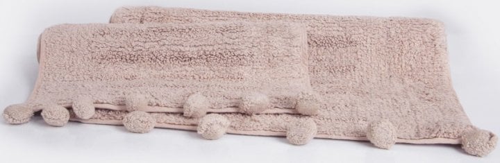 Набір килимків Irya Arline lila, 80х55 см і 60х40 см, світло-рожевий (svt-2000022273558) - фото 3