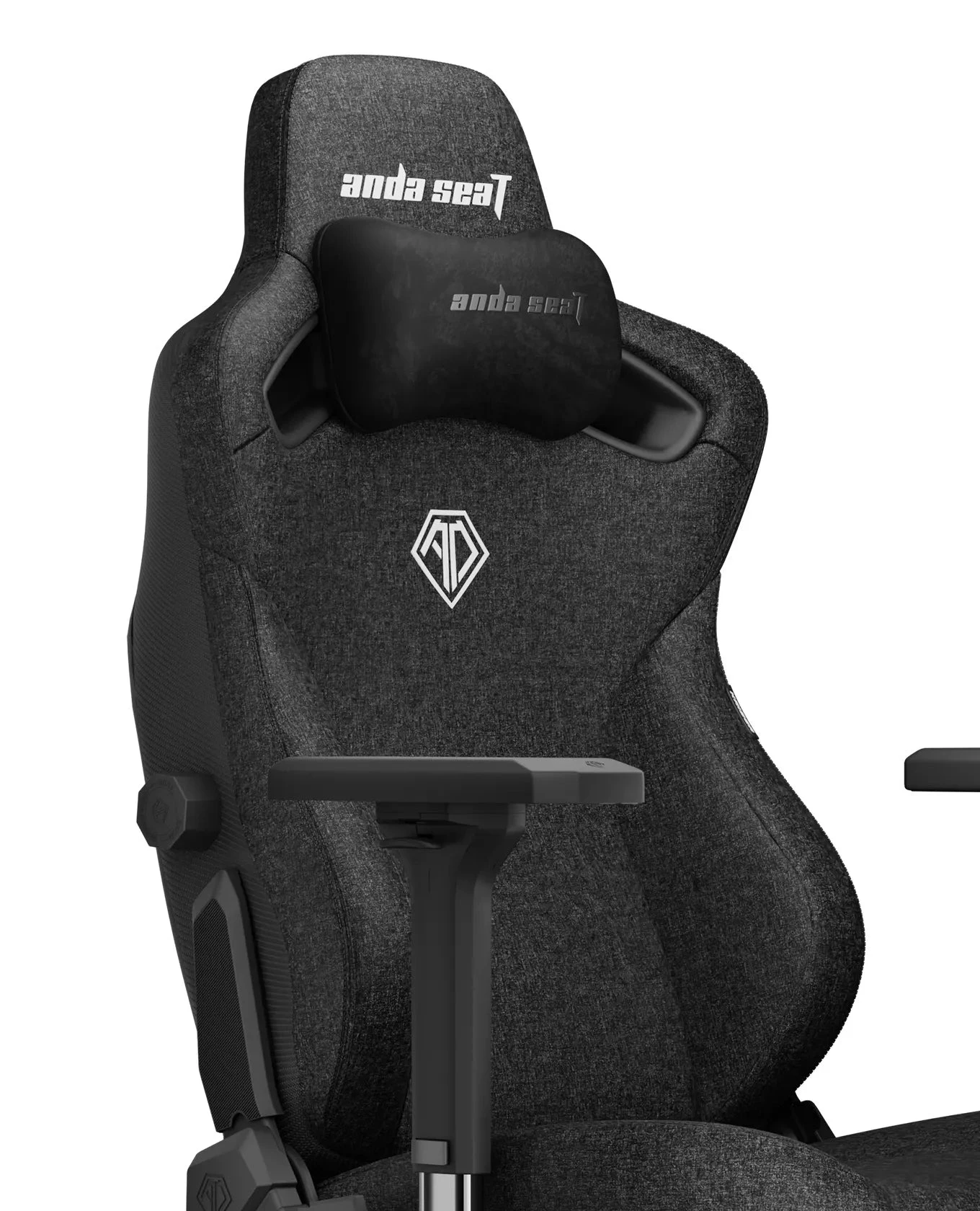 Крісло ігрове Anda Seat Kaiser 3 Size XL Black Fabric (AD12YDC-XL-01-B-CF) - фото 4