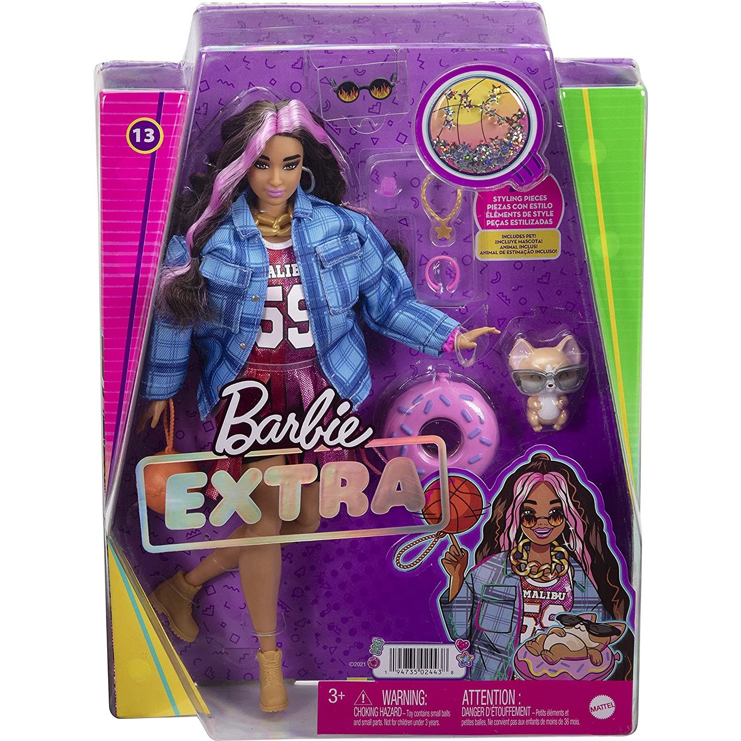 Лялька Barbie Extra Баскетбольний Стиль, 32 см - фото 5