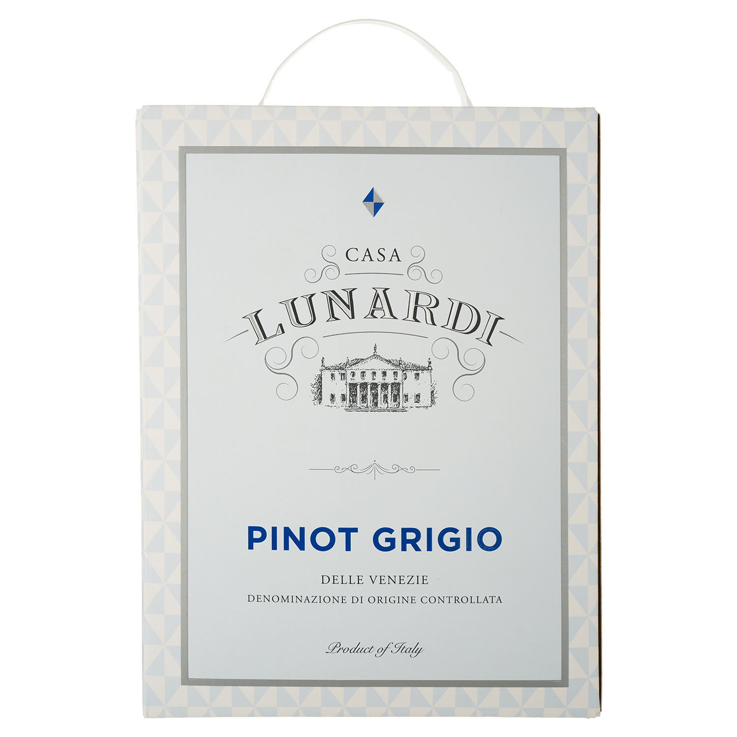 Вино Casa Lunardi Pinot Grigio IGT, біле, сухе, 3 л - фото 1