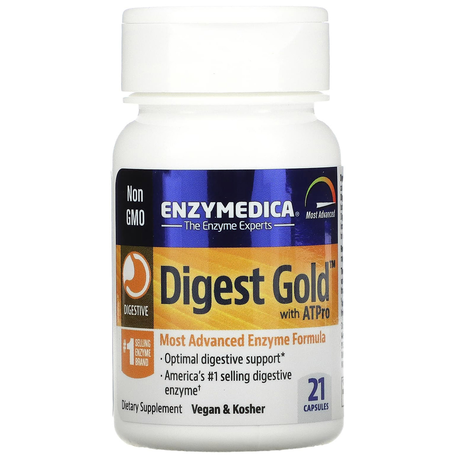 Ферменты пищеварения Enzymedica Digest Gold из ATPro 21 капсула - фото 1