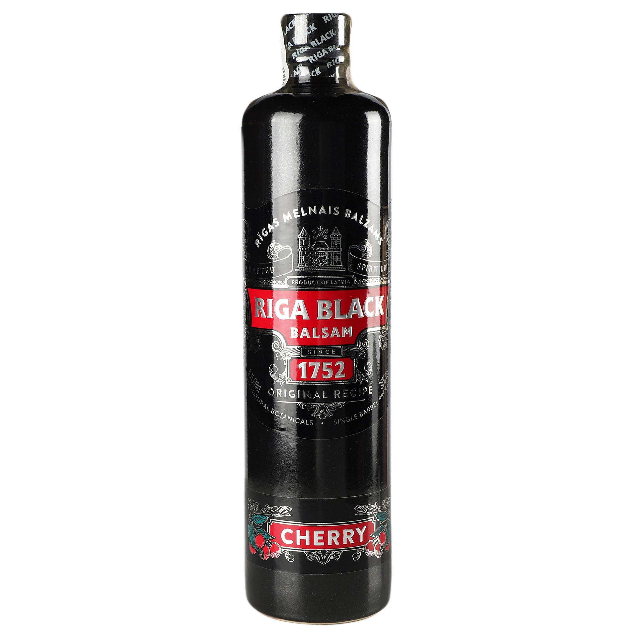 Бальзам Riga Black Balsam Вишневий, 30%, 0,7 л - фото 1