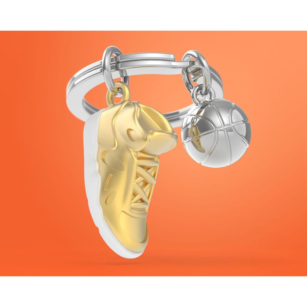 Брелок Metalmorphose Fashion Basketball Shoe + Ball (8000020593033) - фото 2