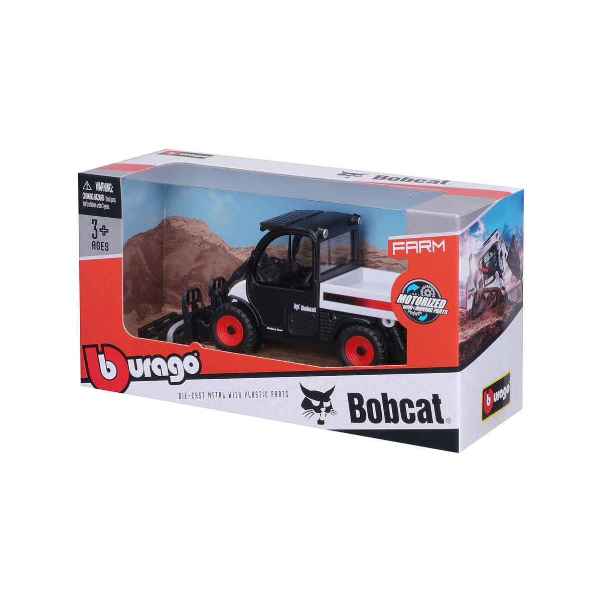 Автомодель Bburago Погрузчик Bobcat Toolcat 5600 (18-31806) - фото 6