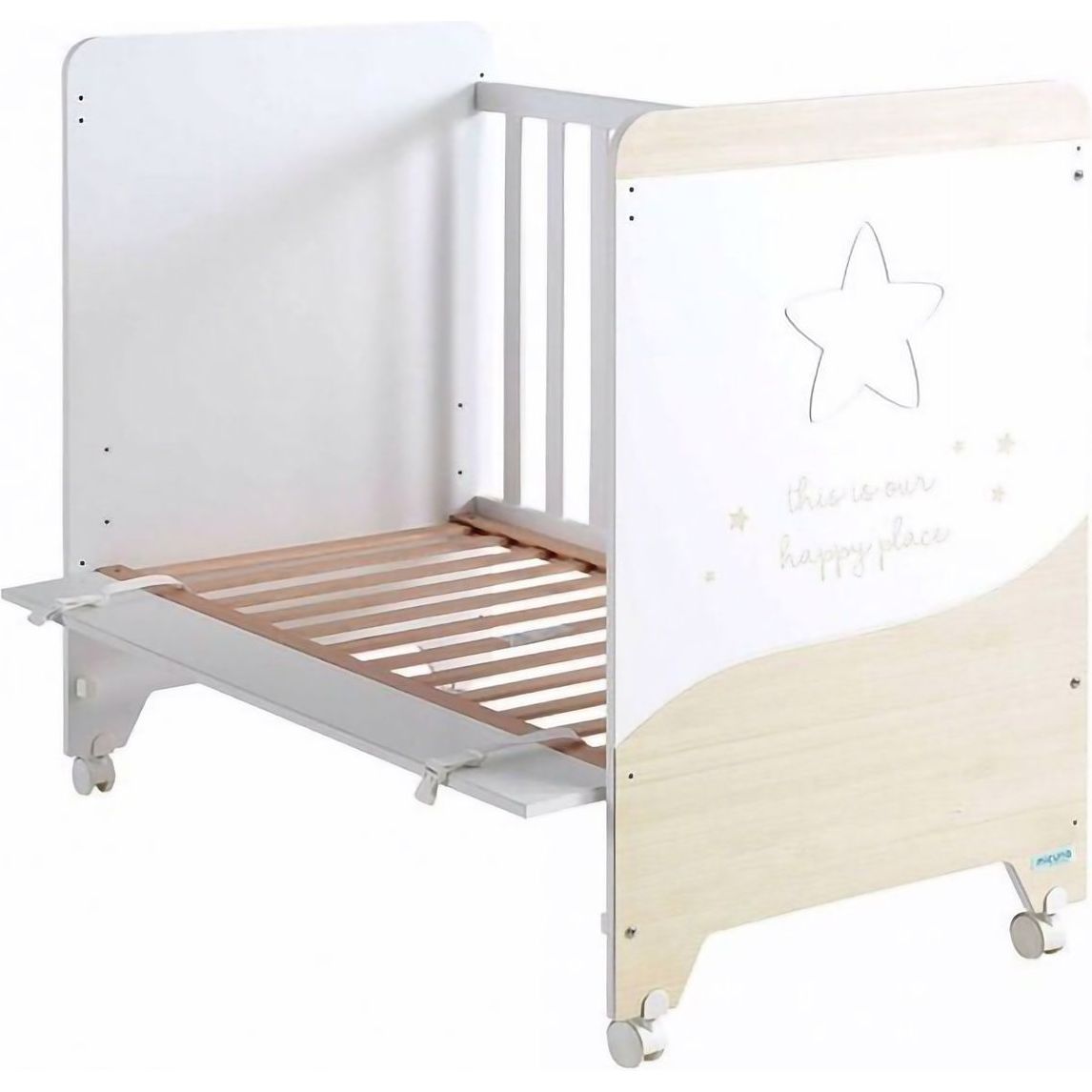 Дитяче ліжечко Micuna Cosmic White Nordic, 120х60 см, білий (COSMIC WHITE/NORDIC) - фото 1