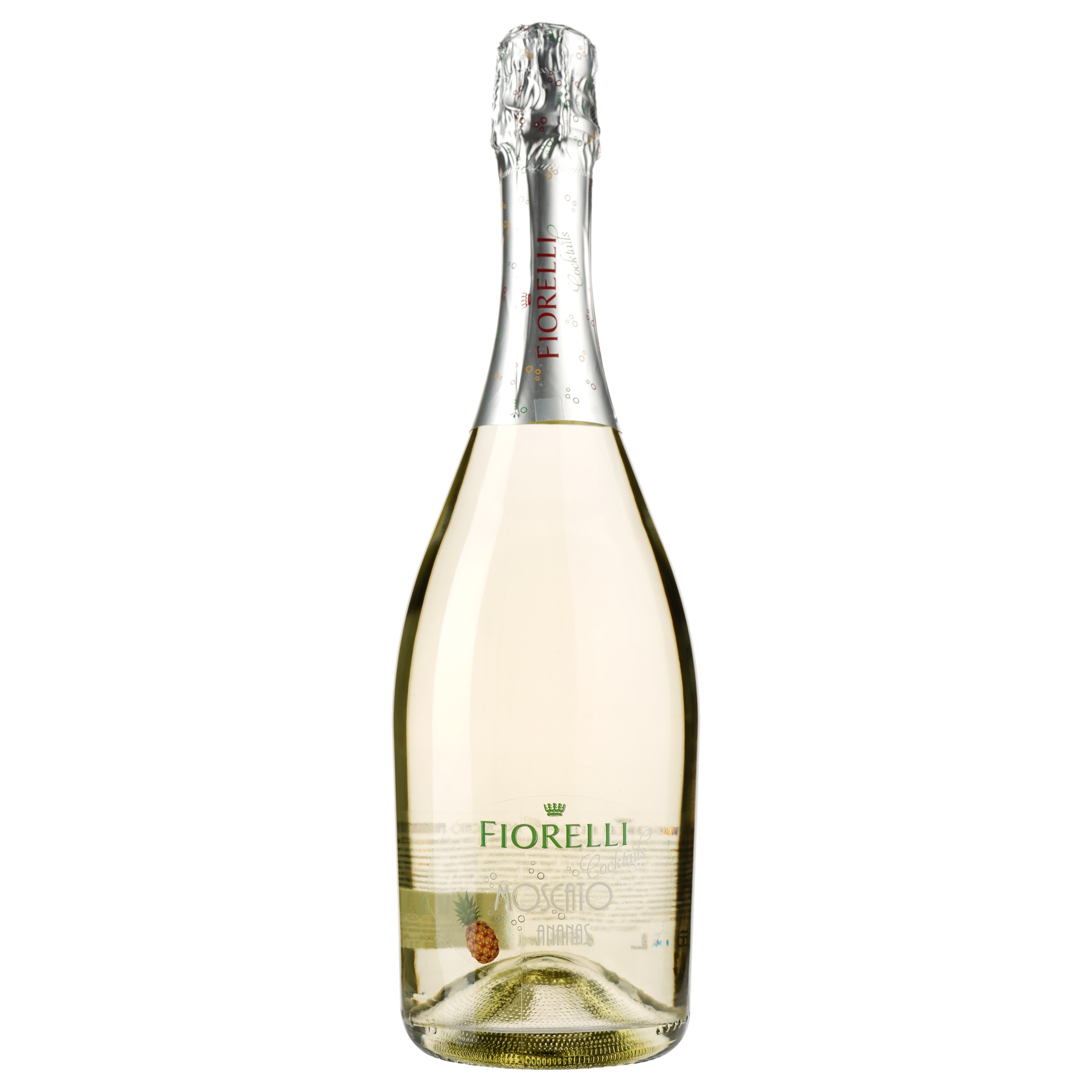 Напій на основі вина Fiorelli Moscato Ananas, солодкий, 7,5%, 0,75 л (ALR13550) - фото 1