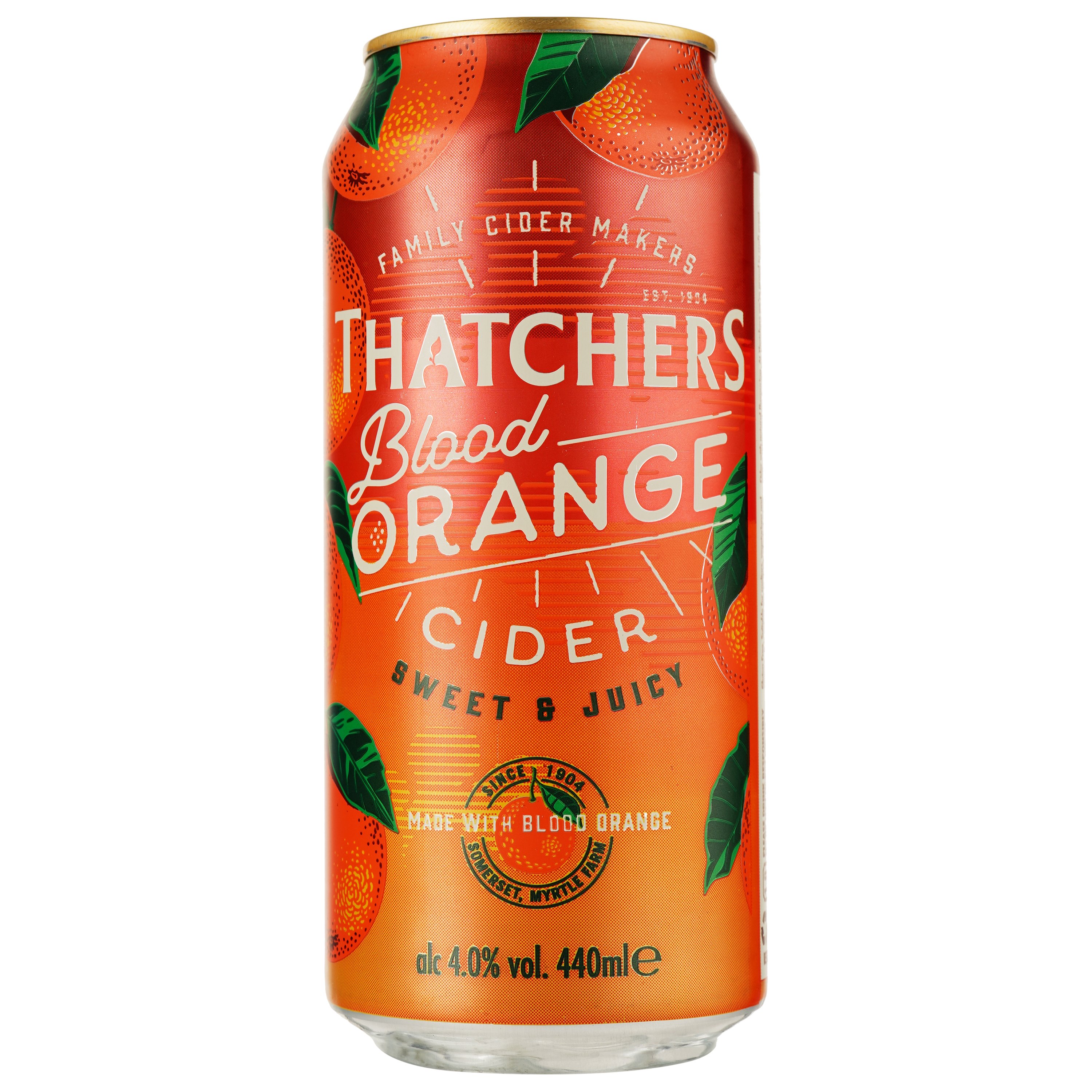 Сидр Thatchers Blood Orange, 4%, 0,44 л, ж/б - фото 1