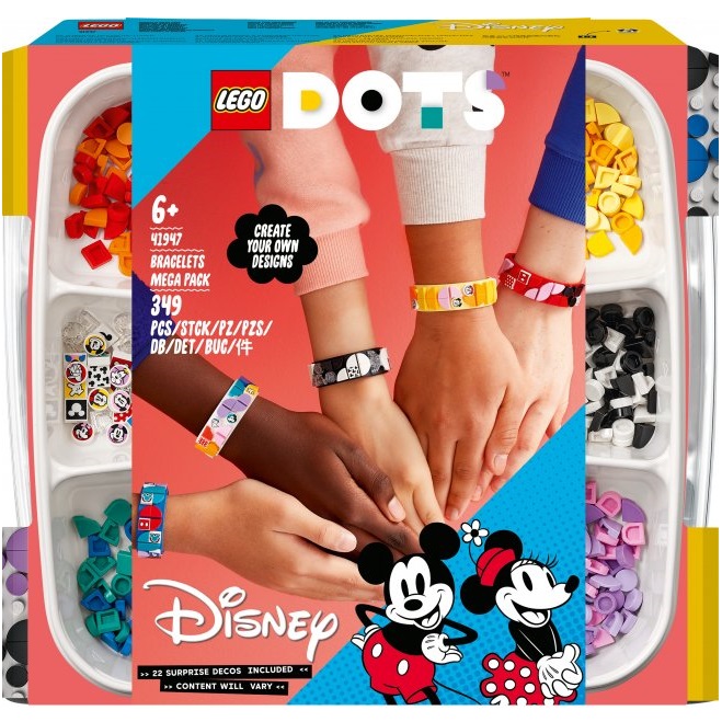 Конструктор LEGO DOTs Mickey&Friends Браслети Mega Pack, 349 деталей (41947) - фото 1