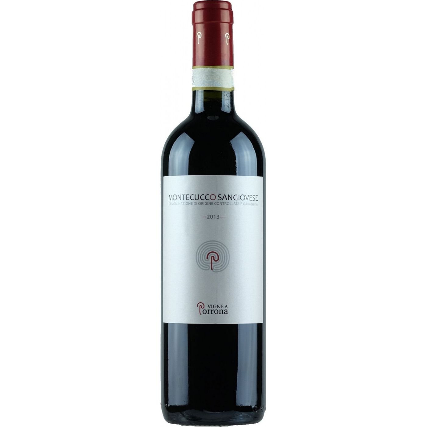 Вино Vigne a Porrona Montecucco Sangiovese, червоне, сухе, 0,75 л - фото 1