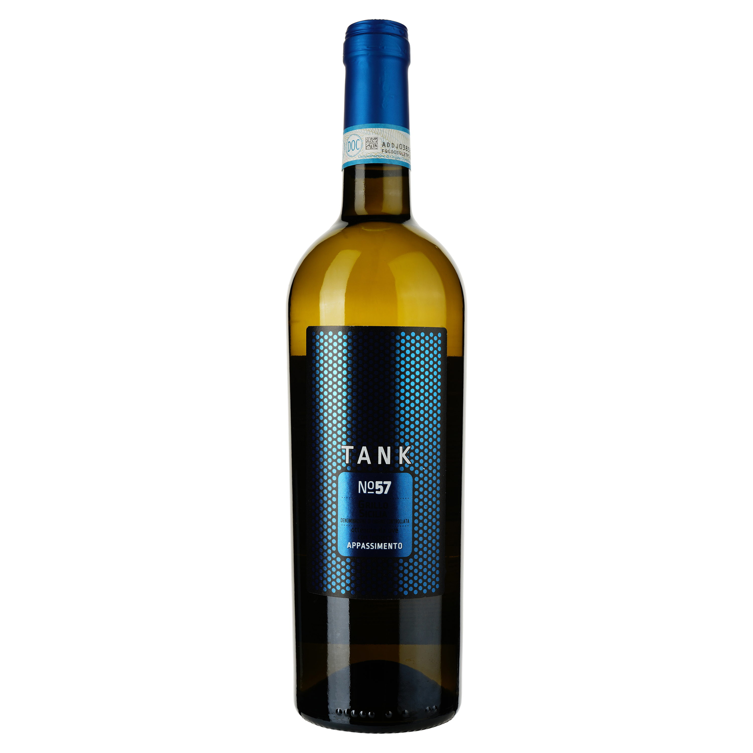 Вино Tank 57 Grillo Appassimento Sicilia DOC, белое, сухое, 0,75 л - фото 1